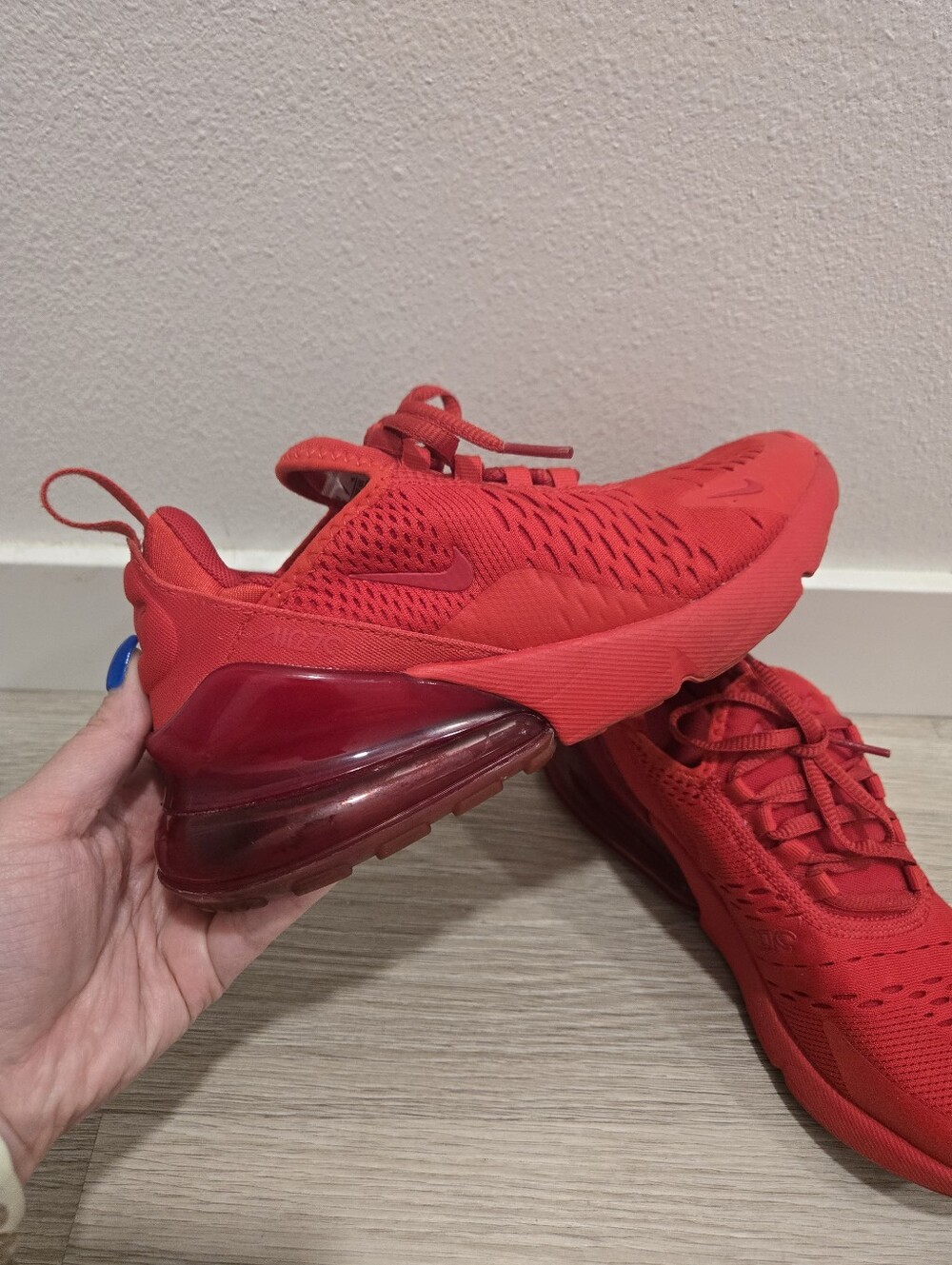 Red Athletic Sneakers - Breathable Running Shoes - Picture 2 of 5